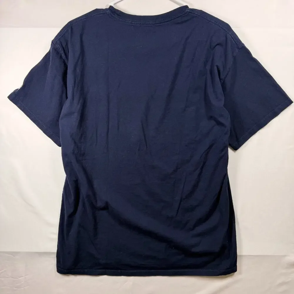 Champion Authentic Athleticwear Logo Graphic T Shirt Navy Blue Mens Size Large - Picture 2 of 6